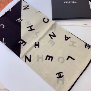 CHANEL Cashmere Square Scarf 8