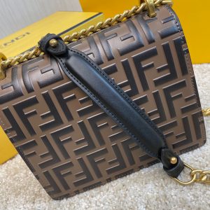 FENDI KAN U SMALL Brown leather mini-bag 15