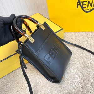 FENDI Mini Sunshine Shopper Bag leather mini-bag 12