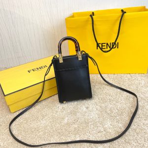 FENDI Mini Sunshine Shopper Bag leather mini-bag 15