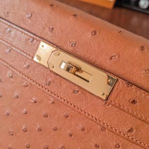 HERMES Kelly28 ostrich leather 9