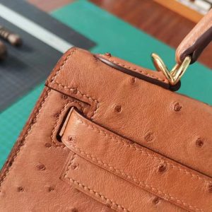 HERMES Kelly28 ostrich leather 11