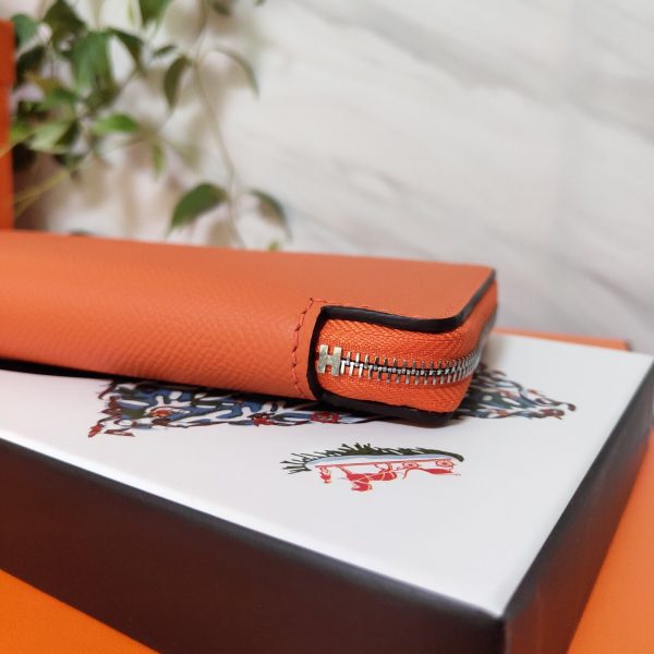 Hermes Epsom size 20 orange Wallet 7