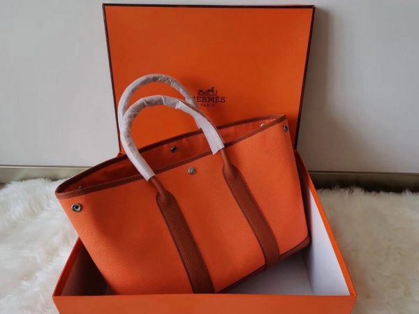 Hermes Garden Party size 36 orange Bag 6