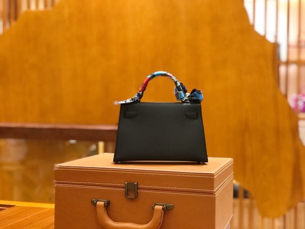 Hermes Mini Kelly 3Q classic black Bag 2