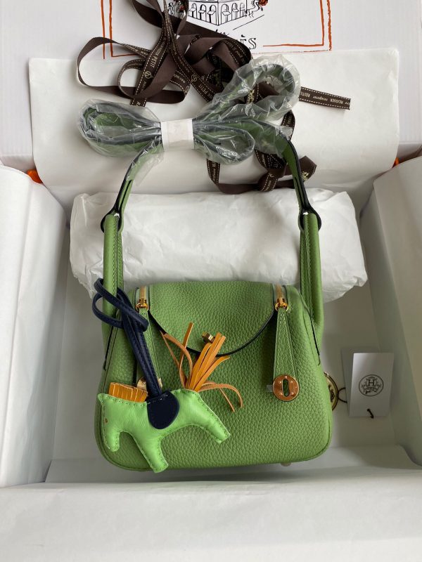 Hermes Mini Lindy 19 avocado green Bag 1