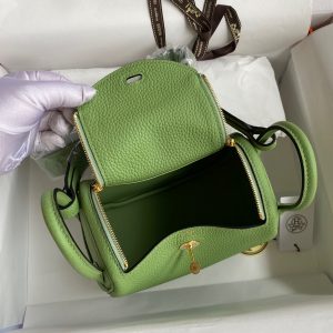 Hermes Mini Lindy 19 avocado green Bag 13