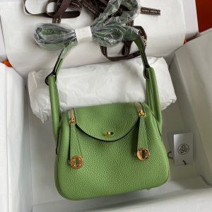 Hermes Mini Lindy 19 avocado green Bag 14