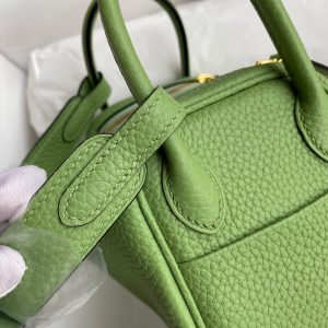 Hermes Mini Lindy 19 avocado green Bag 16