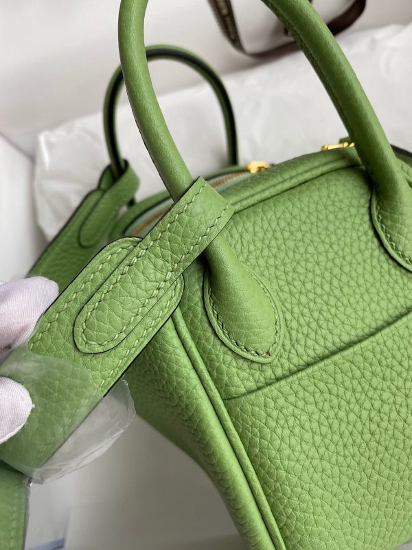 Hermes Mini Lindy 19 avocado green Bag 7