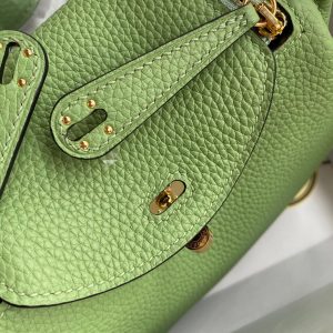 Hermes Mini Lindy 19 avocado green Bag 18