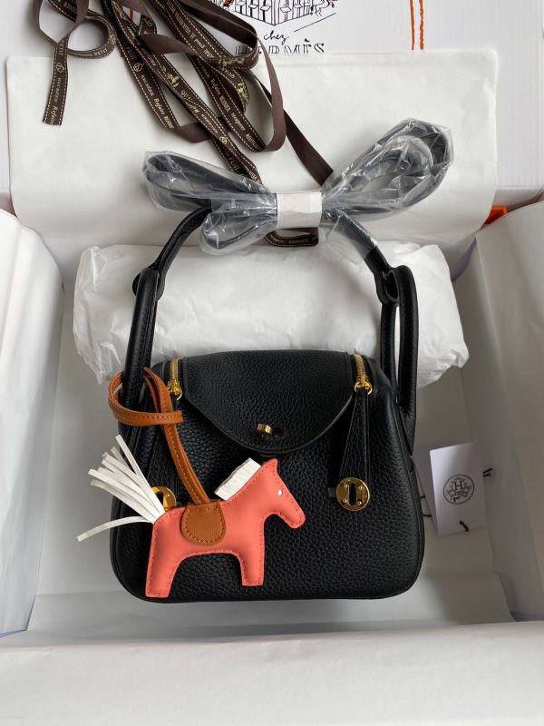 Hermes Mini Lindy 19 black Bag 1