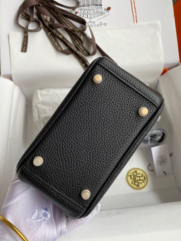 Hermes Mini Lindy 19 black Bag 4