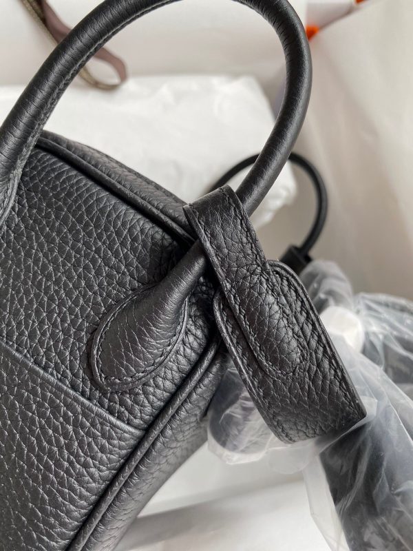 Hermes Mini Lindy 19 black Bag 7