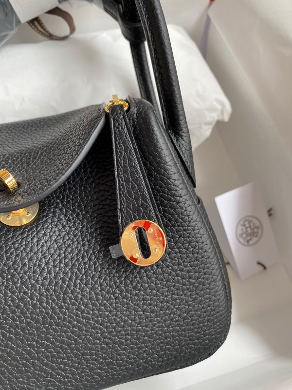 Hermes Mini Lindy 19 black Bag 8