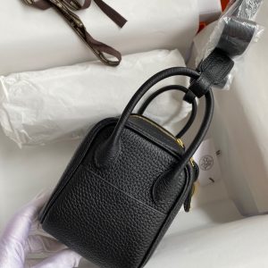 Hermes Mini Lindy 19 black Bag 18