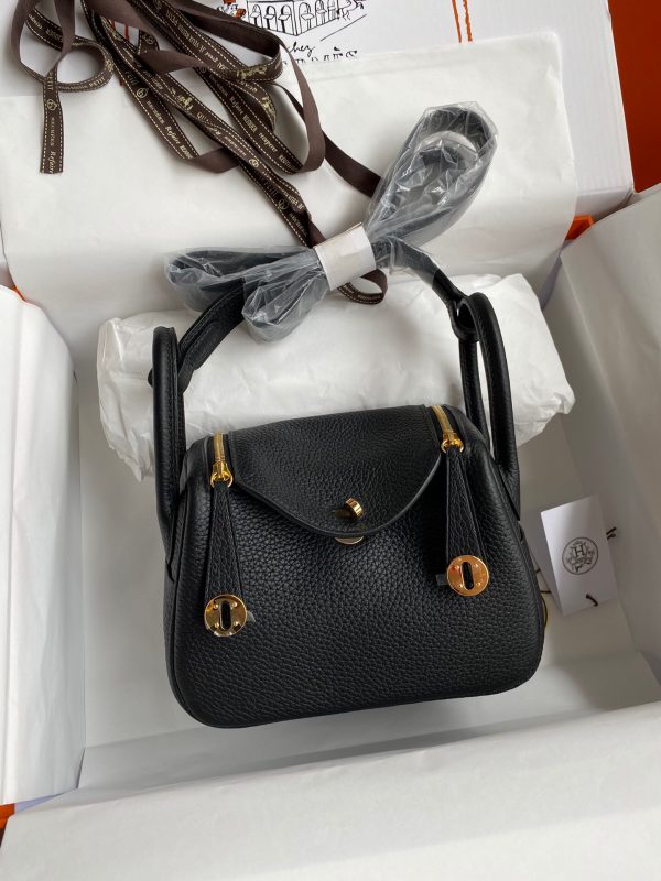 Hermes Mini Lindy 19 black Bag 10