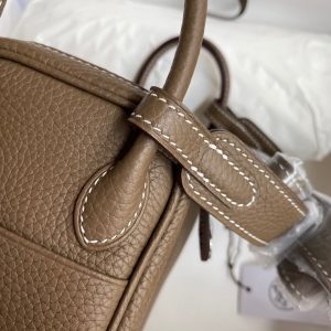 Hermes Mini Lindy 19 elephant gray Bag 14