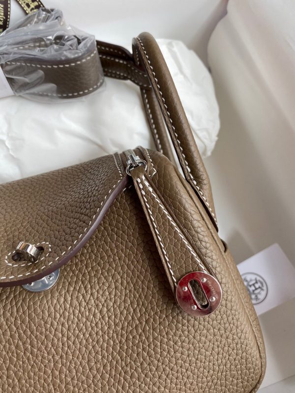 Hermes Mini Lindy 19 elephant gray Bag 7