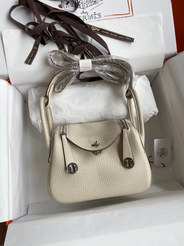 Hermes Mini Lindy 19 milkshake white Bag 9