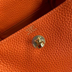 Hermes Mini Lindy 19 orange Bag 13