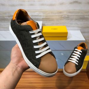 Shoes FENDI 2020 Skateboard black x brown x orange 14