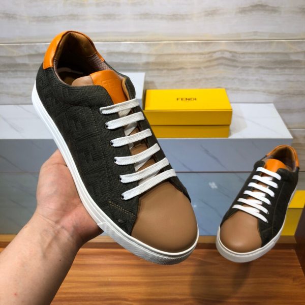 Shoes FENDI 2020 Skateboard black x brown x orange 5