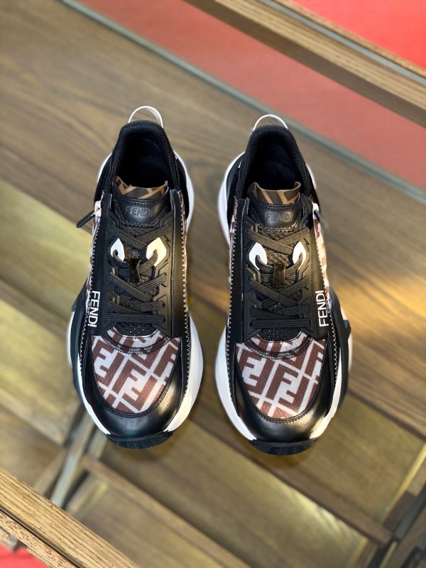 Shoes FENDI 2021 Flow LYCRA® black x brown pattern 7