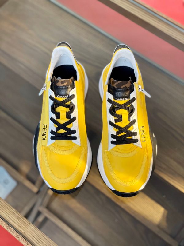 Shoes FENDI 2021 Flow LYCRA® yellow black 4