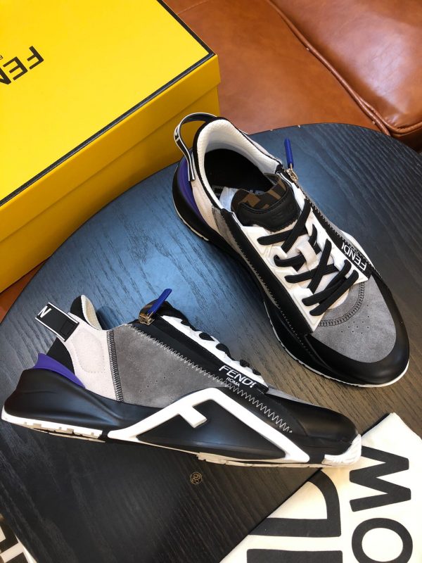 Shoes FENDI Flow black gray 6