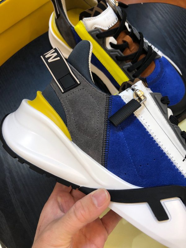 Shoes FENDI Flow full black blue yellow 7