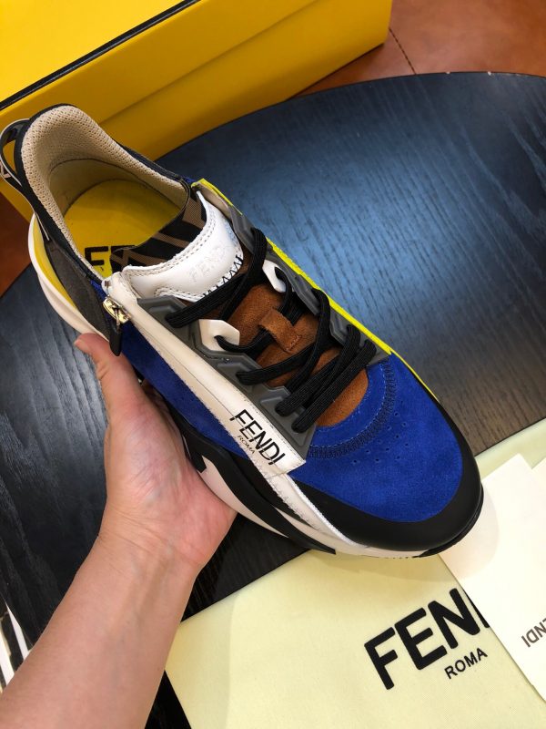 Shoes FENDI Flow full black blue yellow 8