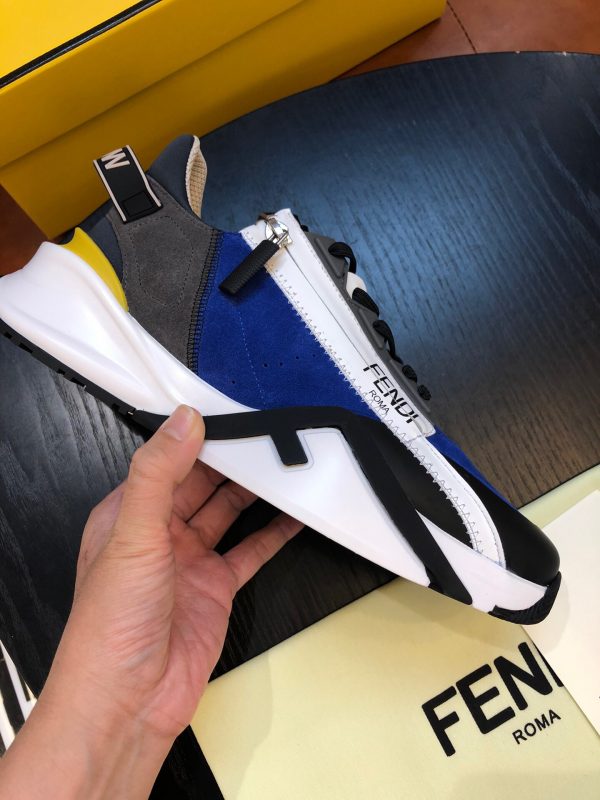 Shoes FENDI Flow full black blue yellow 1