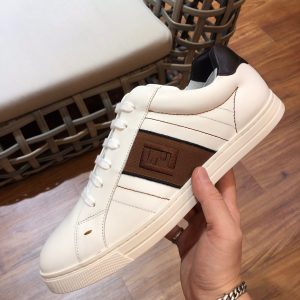 Shoes FENDI digital embroidered logo white x brown 16