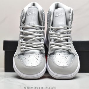 Air Jordan 1 High OG gray and silver 11