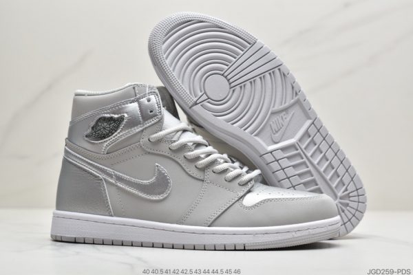 Air Jordan 1 High OG gray and silver 3