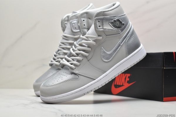 Air Jordan 1 High OG gray and silver 5