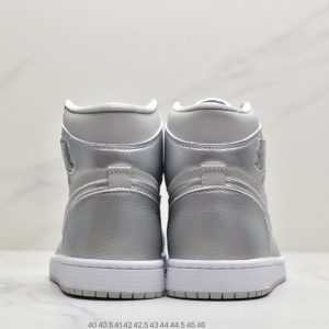 Air Jordan 1 High OG gray and silver 19