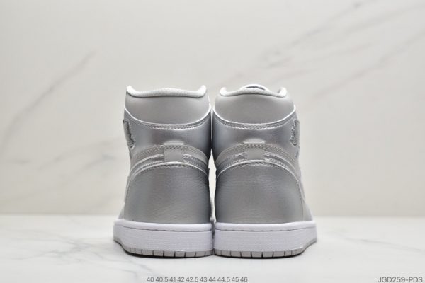 Air Jordan 1 High OG gray and silver 10