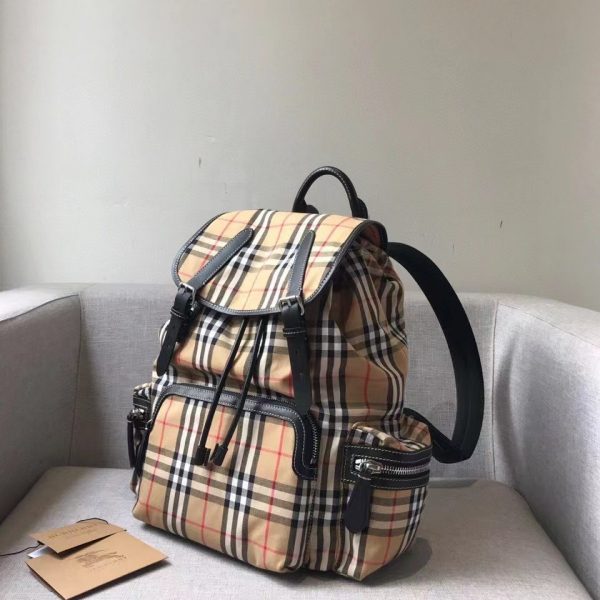 Burberry House Men's Large Check Backpack 8771 3