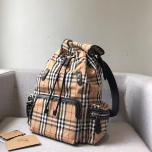 Burberry House Men's Large Check Backpack 8771 9