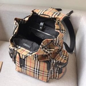 Burberry House Men's Large Check Backpack 8771 11