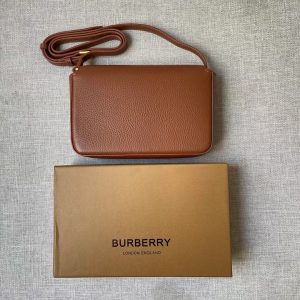 Burberry Leather and Vintage Check Note Crossbody Bag 12