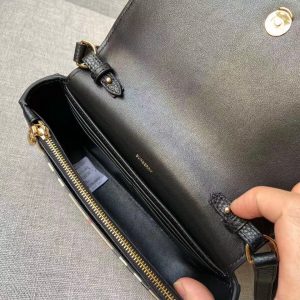 Burberry Leather and Vintage Check Note Crossbody Bag Black 15
