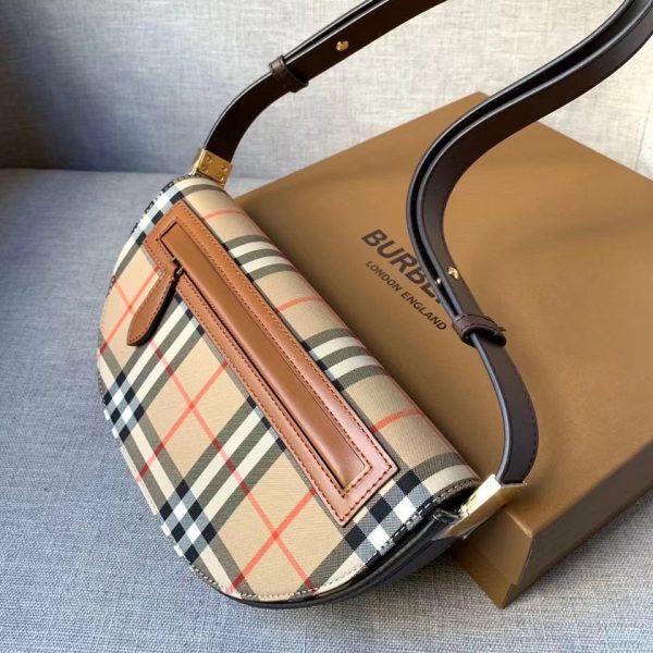 Burberry small Olympia canvas shoulder bag 1