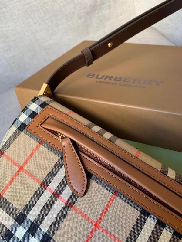 Burberry small Olympia canvas shoulder bag 6