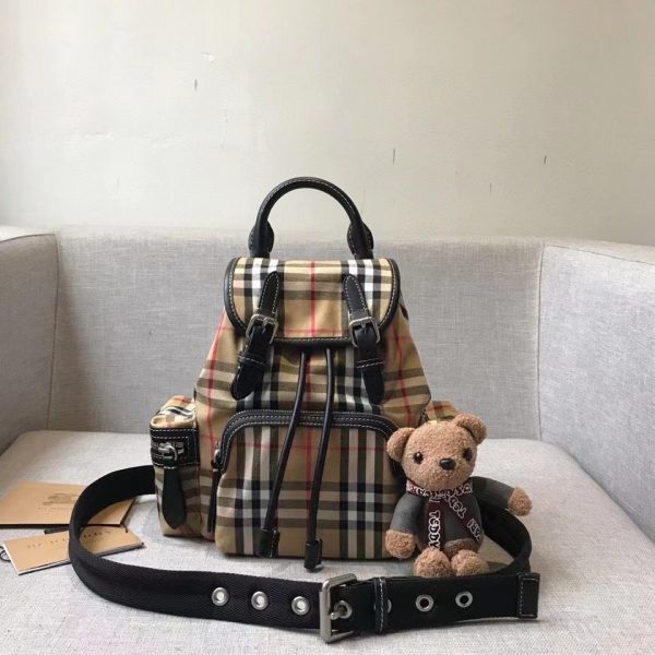 Burberry's small plaid backpack 8773 3