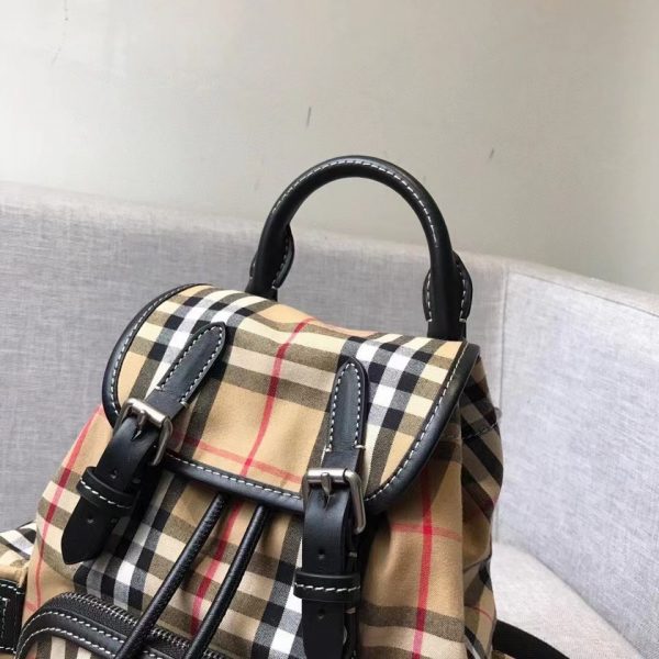 Burberry's small plaid backpack 8773 5