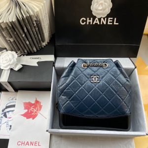 CHANEL 94485 Gold and Silver Chain Retro Backpack 12