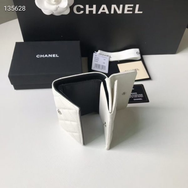 CHANEL | Small Flap Wallet White AP1963 6